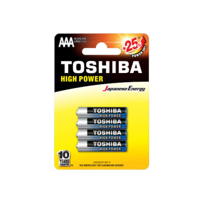 TOSHIBA BLUELINE ALKALINE AAA MINISTILO BL4x12